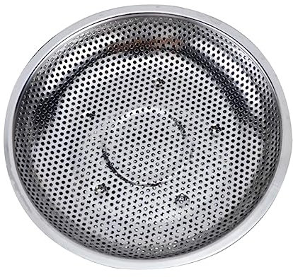 SOIMISS 1pezzi Piatto per Cottura Vapore in Acciaio Piatto Scolapasta Multifunzionale per Frutta e e Facile da Pulire