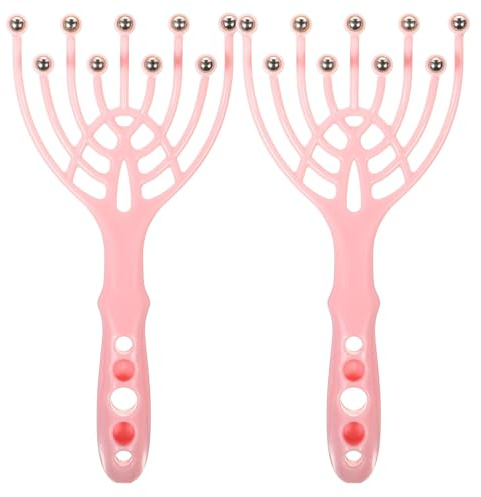FONDOTIN 2pcs Head Massager Claw Scalp Massager Tools Portable Hand Held Massage Hair Brush for Deep Relaxation Scalp Stimulator Tool