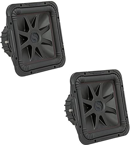 Kicker L7S12 Car Audio Solo-Baric 12 Square L7 Dual 4 Ohm Subwoofer