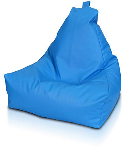 Ecopuf Keiko S Sitzsack - Outdoor und Indoor Beanbag aus Kunstleder mit Anti-Verlust Reißverschluss - 75x70 cm