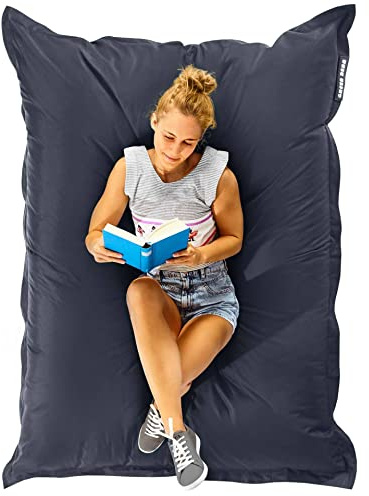Green Bean© Poltrona a sacco XXL 140x180cm 380 Litri Bambini & Adulti Imbottitura Perle EPS Gigante Grande Esterno Lavabile Impermeabile Cuscino per sdraiarsi per pavimento Sedia