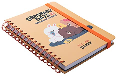 Erik Line Friends Schulplaner 2021 2022 - Ringbuch Kalender 2021 2022 - Terminkalender 2021 2022 Wochenübersicht