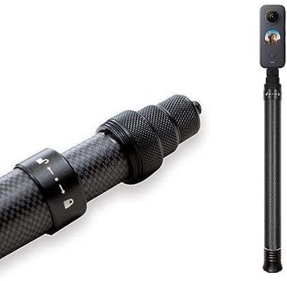 Perche à Selfie Extensible en Fibre de Carbone, Perche à Selfie Portable Perche à Selfie Extensible pour Monopode Trépied Extension Portable Monopode en Fibre de Carbone ( /