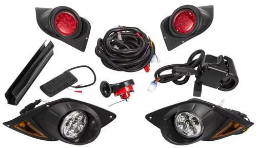 Golf Cart Light Compatible Yamaha G29 Deluxe Light Kit with Upgrade LED Headlight, Taillight with Turn Signals, Horn, Brake Pad for Yamaha G29 Drive Golf cart Light