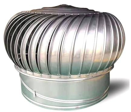 SBCC Unpowered Hood, Roof Ventilator 201 Stainless Steel Exhaust Cap, Factory Flue Rainproof Exhaust Vent (Small : 100mm)