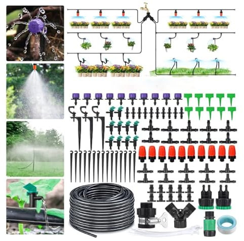 WEKOW 29M 153PCS Kit De Riego Por Goteo Aspersor Automático DIY Jardín Riego Micro Sistema De Riego Por Goteo Manguera Kits