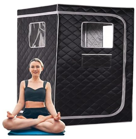 Tente de sauna à vapeur portable pour 2 personnes - Taille complète - Double sauna - Tentull Body - Pour la relaxation - Détox - Sans vapeur - Portable et pratique