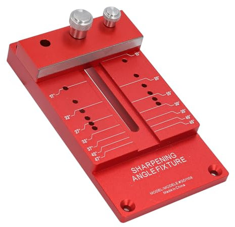 Système de Guide D'affûtage pour Ciseaux à Bois, Support D'angle D'entraînement avec Ciseaux et Rabots à Double Rouleau, Gabarit Réglable, Outil D'affûtage de Couteaux Fixe