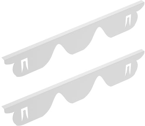 Lot de 2 paires de couvre-joints robustes résistants à la chaleur pour les espaces latéraux du four, faciles à installer et à nettoyer (acier inoxydable)
