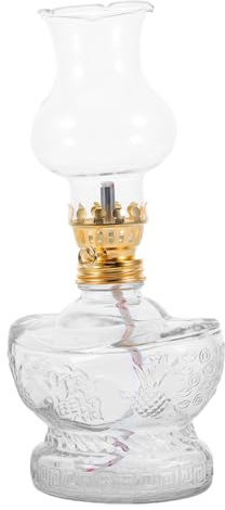 ULTECHNOVO Kleine Bauernhauslampe Öllampe für Innenbereich Hänge-petroleumlampe aus Glas Vintage-petroleumlampe Alte Petroleumlampen Dekorative Sturmlampe für Zuhause Tisch