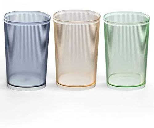 Toothbrush Holder, Reusable Mouthwash Cup, Unbreakable & Heat Resistant Bathroom Toothbrush Cups for Home, Camping, Traveling Accessories (3 Colors)