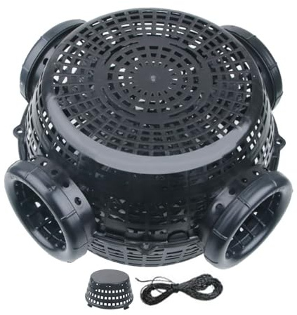 Jaula de pescado - trampa para langostas | Trampa de resistencia al flujo y multidireccional | Jaula de red moldeada de 4 agujeros para arroyo junto al mar Lake River Beach Estanque Actividades de