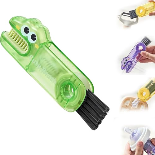 3-in-1 Cup Lid Crevice Cleaning Brush, Multifunctional Bottle Cleaning Tools,Essential Cleaning Tool for Home Kitchen Portable and Versatile Cleaning Brushes Ideal for Water Bottles and Cups