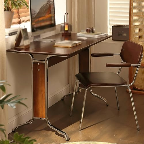 JixCJHj Mesa Escritorio/Ordenador/Gaming/de Estudio，de fácil manejo，Ahorra Espacio，para Oficina, Salón, Hogar, Oficina