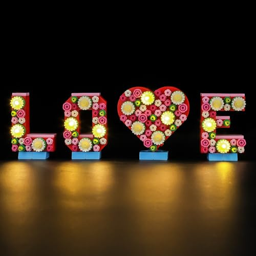 LIGHTAILING Licht-Set Für Lego-40867 Love-4 Buchstaben - Led-Beleuchtungsset Kompatibel Mit Lego Bausteinen Modell - Modell Set Nicht Enthalten