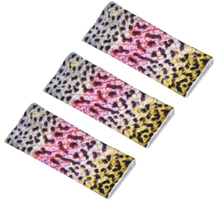 3 Stück Fingerschutz Zum Fliegenfischen, Atmungsaktives -Tuch für die Handhabung von Fliegenschnüren, Zubehör, Größe 6,5 X 2,5 cm, Leicht