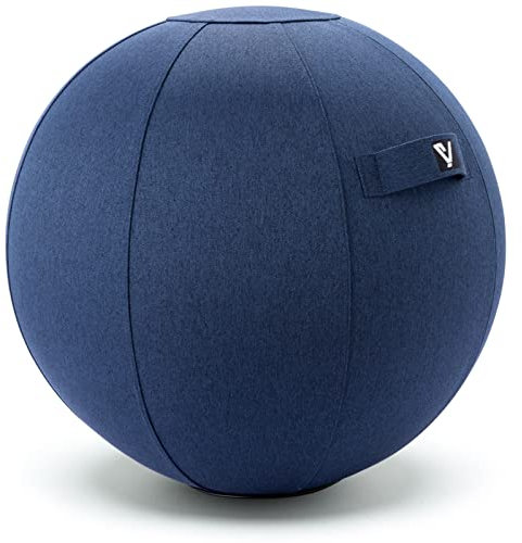YOGIVO Silla de pelota para sentarse, silla de pelota de yoga, silla de pelota de ejercicio para escritorio de oficina en casa, pelota de estabilidad para fitness y pilates, asiento ergonómico de bola