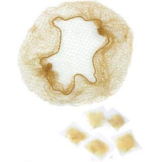30Pcs Elastic Edge Mesh Invisible Hair Nets Hair Bun Holder for Ballet Dance (Blonde)