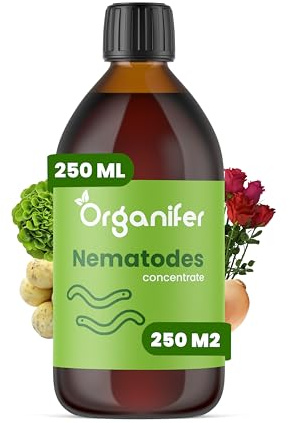 Concentré De Nématodes - 250 Ml Pour 250 M2 - Produit Pour Plantes De Jardin - Concentré Pour Plantes Saines - Entretien Du Jardin - Potager - Organifer