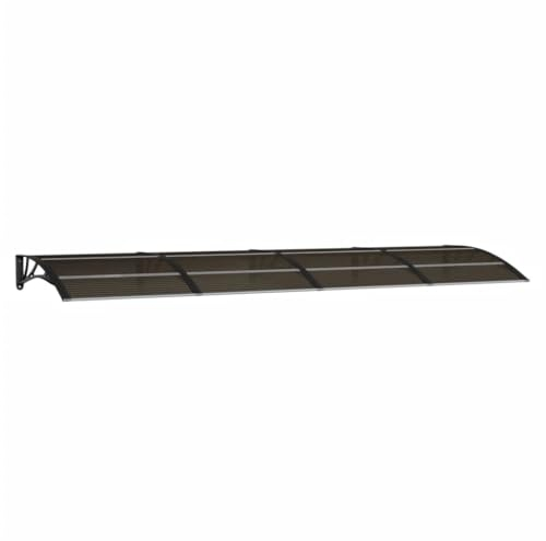 vidaXL Auvent de Porte Noir 350 x 100 cm en Polycarbonate