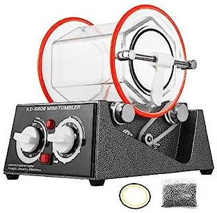 3 Kg Rotary Tumbler Surface Polisher Jewelry Polishing Machine KT6808 Finishing Machine with Polishing Bead for Chamfering