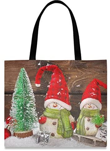 874 Einkaufsbeutel 40X50Cm, Frohe Weihnachten Weihnachtsdekoration Einkaufstaschen Umweltfreundlich Schultertasche Geräumige Shopper Handtasche Für Pool Fitnessstudio Freizeit