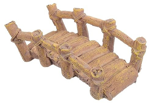 Toyvian Wooden Sand Table Ornaments: Bridge Model, Miniature, Resin, Fairies, Potted Plant