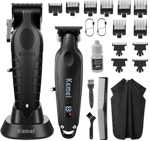 KEMEI Haarschneidemaschine und Barttrimmer Set profi