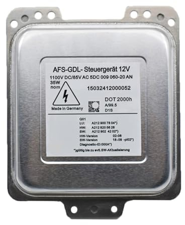 ZHjLut Xenon Vorschaltgerät Kompatibel mit Benz für E Class W212 Limousine 2010 2011 2012 2013 5DC009060-20 A2129007804 D1S Xenon-HID-Scheinwerfer-Vorschaltgerätmodul