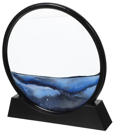 WHAMVOX Bewegliche Sandkunst Mit Flüssiger Bewegung Für Home Decor Sandkunstbilder Als Tischdekoration Bewegliches Sandbild Mit Sandlandschaft Sanduhr-ornament Für Schreibtisch