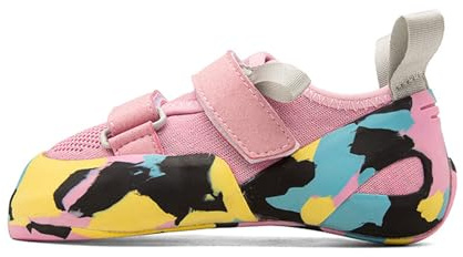 LuminescentDream Scarpette Da Arrampicata Per Bambini, Scarpe Da Arrampicata Donna, Indoor Compatte, Traspiranti, Antiscivolo, Punta Protettiva, Per Principianti