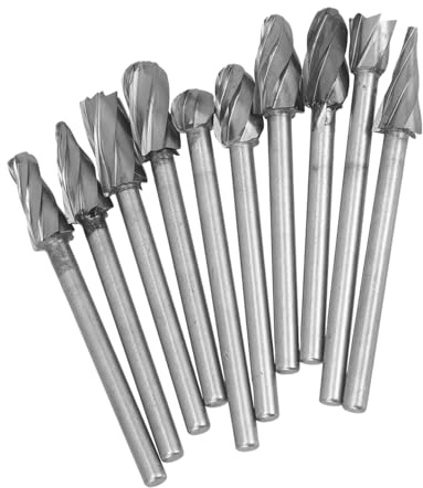 Gatuida 10stücke Hartmetall Dreh Dateien Bits Für Metallbearbeitung Mit Metallfeile Für Elektrowerkzeuge Maschinenbau Und Modellbau Schneiden Und Gravur