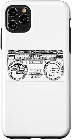 Old School Rap Ghettoblaster Retro Stil 80er Hiphop Musik Hülle für iPhone 11 Pro Max