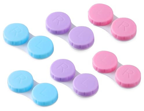 JRYXDS Set Di 6 Contenitori Per Lenti A Contatto Scatola Con Kit Di Lenti A Contatto Da Viaggio Porta Lenti A Contatto Da Viaggio Ideale Per Viaggi All'Aperto In Famiglia