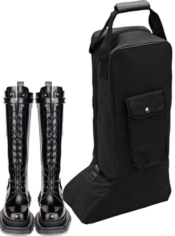YNPQTDS Reitstiefeltasche Tasche Für Reitstiefel Hohe Stiefeltasche Stoff 600D Oxford-Stoff Reisetasche Für Cowboystiefel Wasserdicht Staubdicht Schuhe Schutztasche Für Reiter Entwickelt