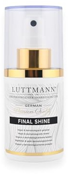 LUTTMANN® Final Shine Spray 100 ml - Natürlicher Glanz für Haarteile, Toupets, Kunsthaarperücken, Echthaarperücken & Eigenhaar – Made in Germany & dermatologisch getestet