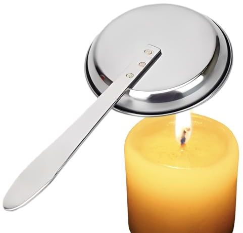 ZHUMCCY Apagavelas De Mango Largo | Apagavelas De Acero Inoxidable - Resistente Al Calor para Exterior Camping Hogar Chimenea Picnic