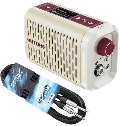 Hotone AP-5WH Gitarren-Verstärker Pulze Mini Modeling Amp mit keepdrum Klinkenkabel
