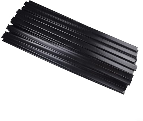 Zilimontt Kit di strisce per rivestimento piscina fuori terra, accessori di ricambio, 33/38/45 pezzi, materiale PE, chiusura nera per barre lunghe 61 cm, compatibili con (A (33 pezzi installati))