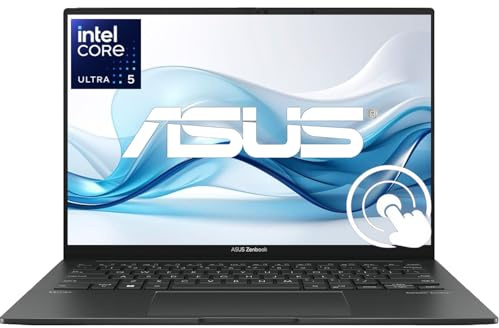 ASUS ZenBook 14 OLED Laptop de negocios con pantalla táctil | Intel 14-Core Ultra 5-125H (Beats i7-1360P) | 8GB DDR5 RAM | 256GB PCIe SSD | Teclado retroiluminado | Pantalla WUXGA | Windows 11