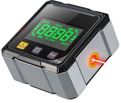Luminis X1 5-in-1 Laser-Präzisionswerkzeug, Digitaler Winkelmesser Wasserwaage mit Magnet für Holzbearbeitung (1 Stück)