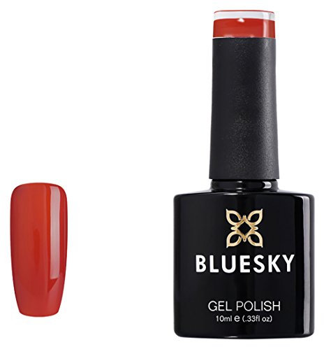 Bluesky Gel Nail Polish, Red Carpet FW02, Dark Red, 10 ml Long Lasting, Chip Resistant, 10 ml (Requires Drying Under UV LED Lamp)