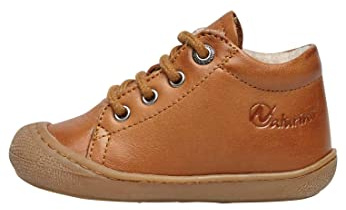 Naturino Chaussures Premiers Pas en Cuir doublés en Laine, Cognac- 23