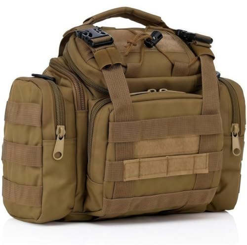Gexgune 600D Tactical Fishing Bags Wasserdichtes Angelgerät Pack Tragbarer Kamerataschenhalter Outdoor Sports Waist Pack Aufbewahrungsbeutel