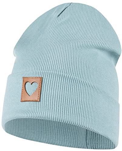 Smarilla Mütze Beanie Mädchen Damen Kinder Übergangsmütze, 58-60, Türkis