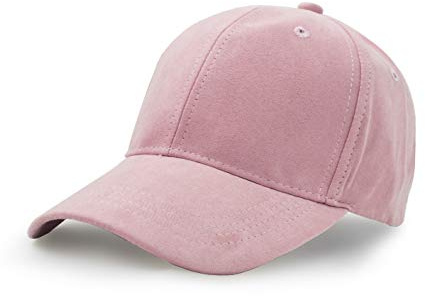 UltraKey Gorra de béisbol de Gamuza, Gorra de béisbol clásica Ajustable de Cuero de Gamuza sintética Unisex Rosa