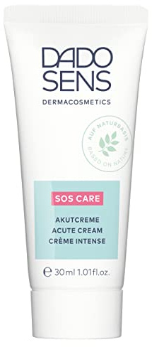 DADO SENS SOS CARE Akutcreme 30ml, SOS-Pflege bei Reizungen & Rötungen | Schnelle Pflege Gegen Reizungen & Rötungen, Mildert Juckreiz & Brennen, Notfall-Creme zur lokalen Anwendung, Besänftigend