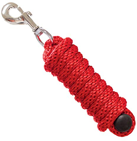 York Führstrick für Pferd Milo Anbindestrick Anbindeseil Führleine Pferdestrick (rot)