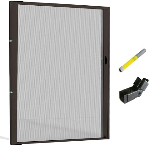 Zanzariera A Rullo Porta Finestra Scorrevole +Frizione+Alza Guida - Riducibile In Alluminio Fai Da Te Istruzioni e Accessori Inclusi