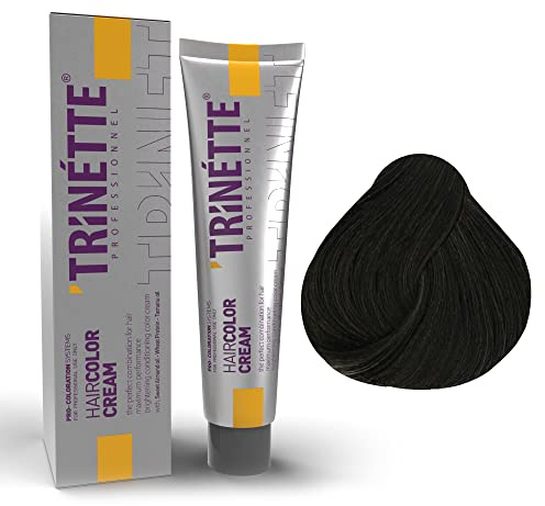 Trinette Professionelle No 5.11 Intensives Aschbraun Permanente Haarfarbe Creme 100 ml – Extra Kühle Farbergebnisse, Hohe Pigmentdichte, Starke Neutralisierung, Langanhaltende Salonqualität